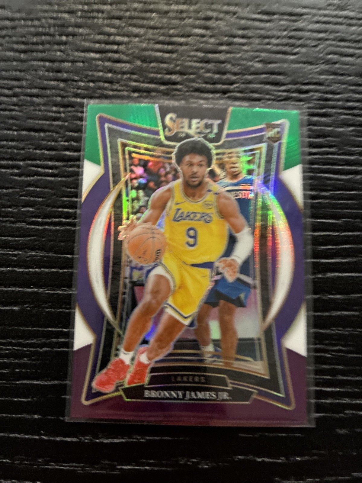 2024-25 Panini Select - Concourse Bronny James #90 Green White Purple Prizm (RC)