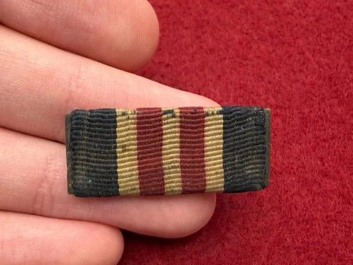 WW1 Original AIF Australian Army MILITARY MEDAL (MM) Uniform Pin Back Ribbon Bar
