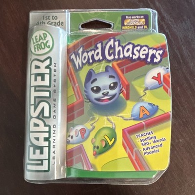 LeapFrog Leapster Word Chasers Game Cartridge Spelling/Writing 1st-4th Grade 