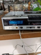 Waltham Clock Radio Cassette  Player Alarm W195 Vintage 1980s