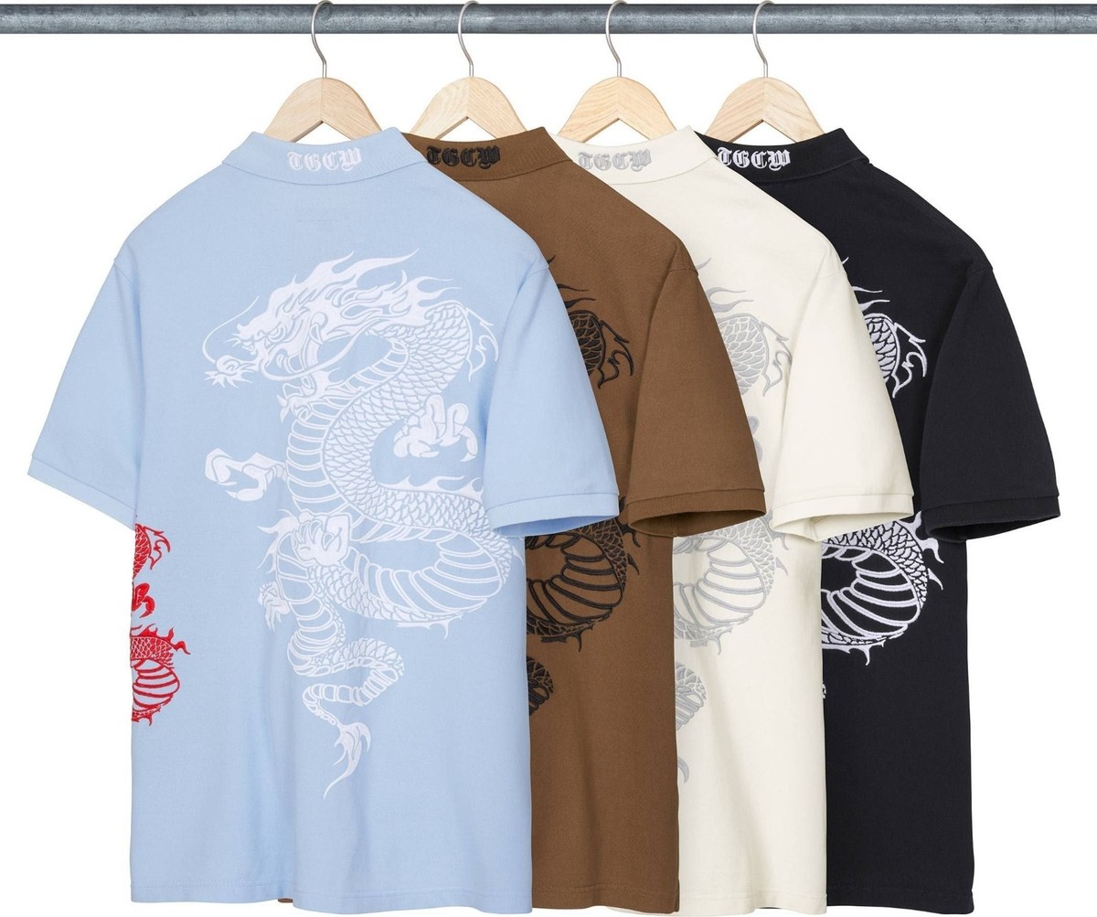 Supreme x The Great China Wall Dragon Polo 4colors 26SS | eBay