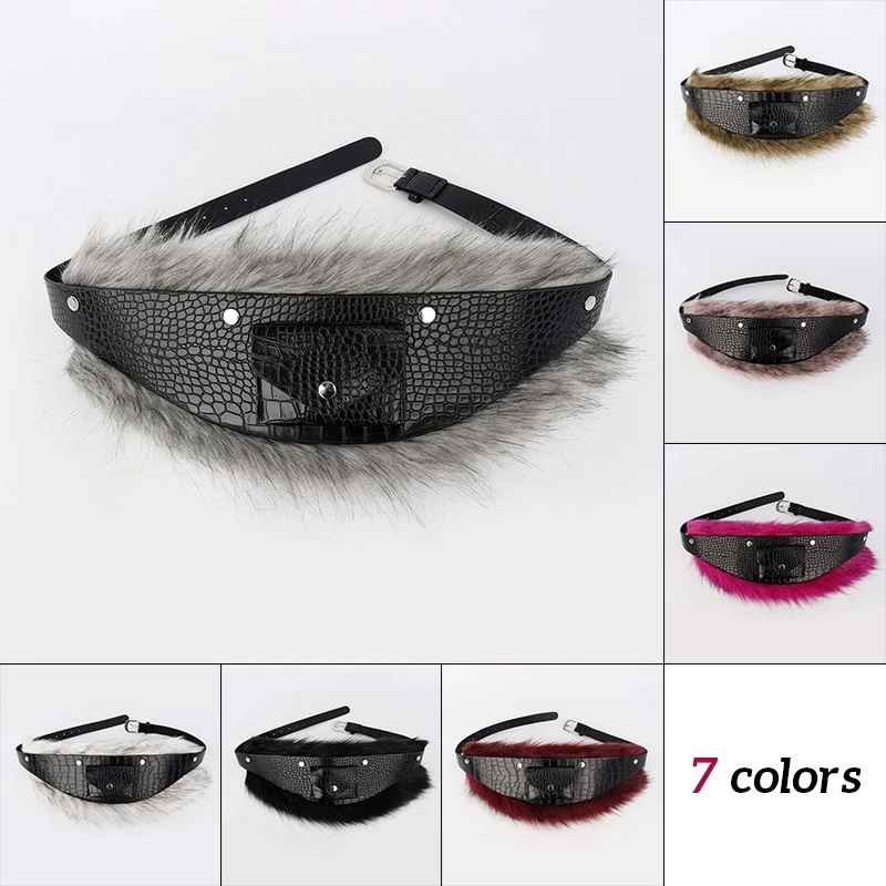 Cintura ancha retro medieval para mujer elegante de piel sintética PU Foto 4 de 4