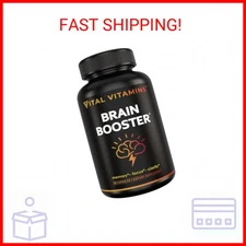 Vital Vitamins Brain Supplements with Bacopa Monnieri - for Memory and Focus – N