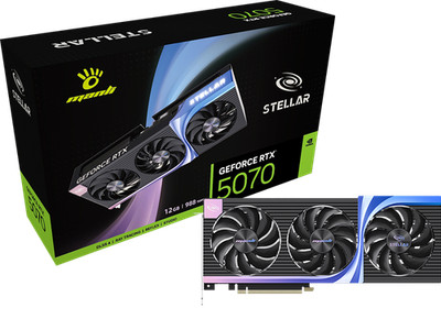 MANLI Interstellar GeForce RTX 5070 OC 12GB GDDR7 Black Graphics Cards//