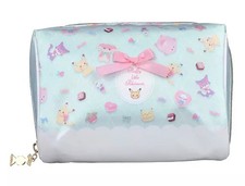 Pokemon Center Fluffy Little Pokemon Plush Pouch Satin 7.1x4.7in w/ Candy Zip