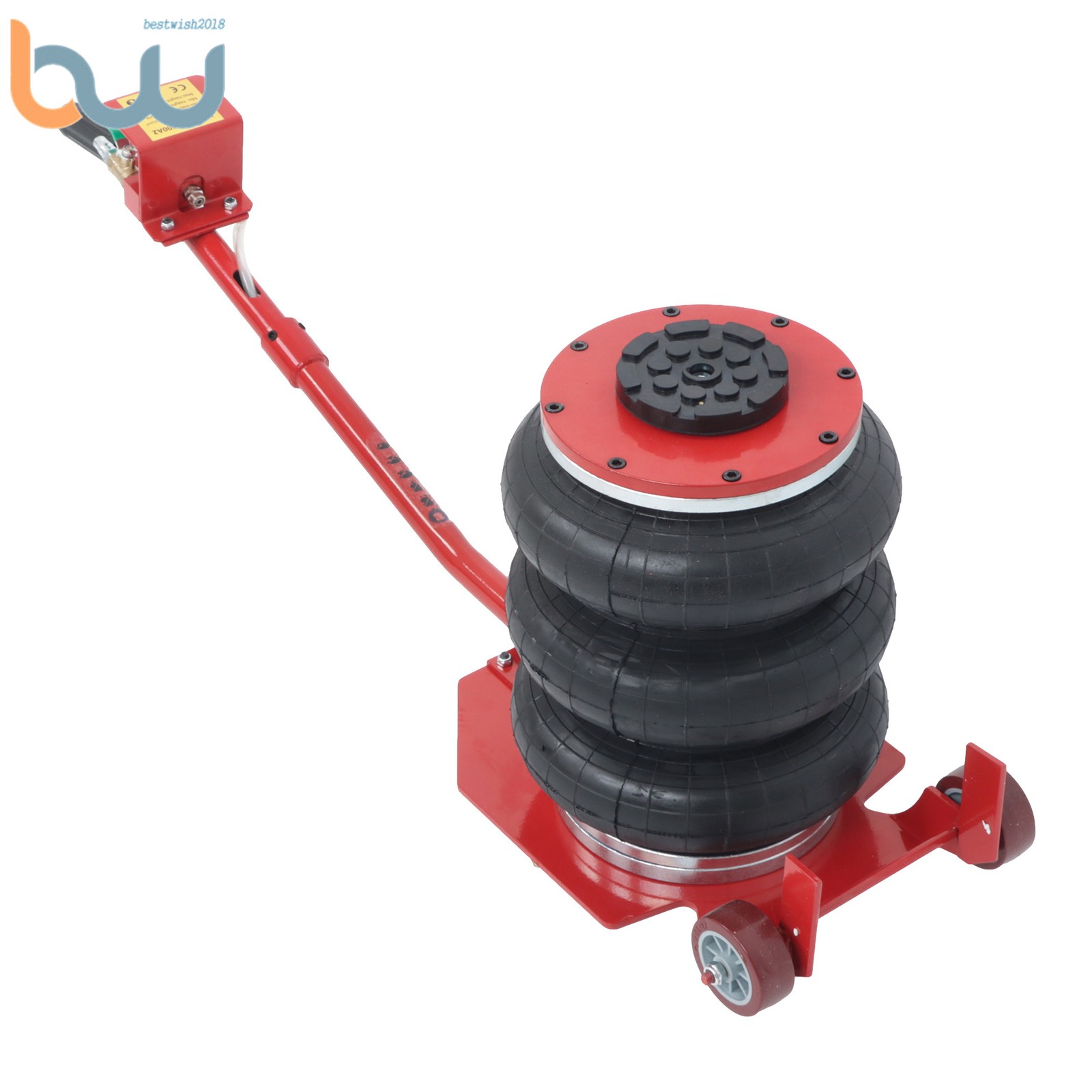 Triple Bag Air Jack 3 Ton/6600 lb Pneumatic Jack 17.7" For Car SUV Lifting