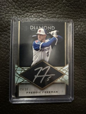 Freddie Freeman 2022 Diamond Icons Silver Ink Auto 5/10 (Jersey Match)