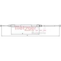 Metzger 10.4159 Seilzug Feststellbremse FüR BMW Z4 E85 E86