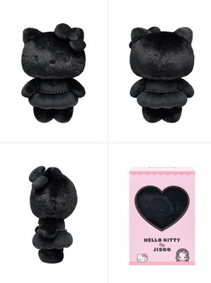【数量限定】HELLO KITTY × JISOO 40cm ぬいぐるみ 黒 Blackpink Jisoo x Hello Kitty 40cm Character Doll Limited Edition