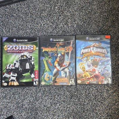 GameCube Games Zoids Battle Legends Dragon's Lair 3D Power Rangers Dinothunder