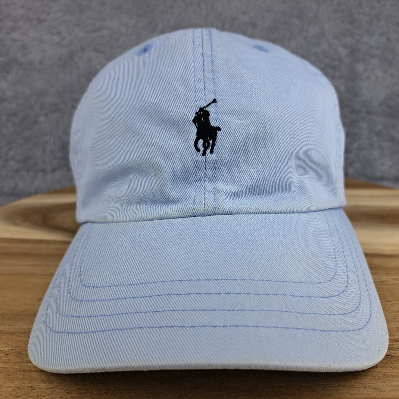 Cappello Berretto Vintage Polo Ralph Lauren Strapback Blu Piccolo Pony Vela Rugby Uomo