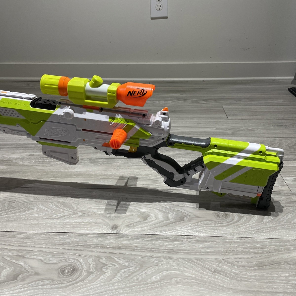 NERF N-Strike Longstrike CS-6 Modulus Blaster Rifle with Scope & 3