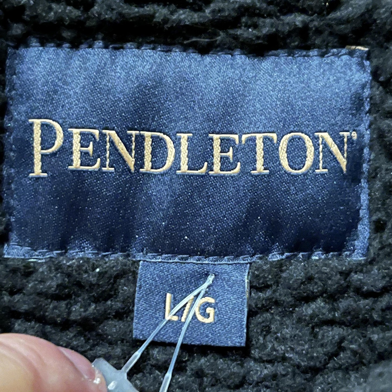 Pendleton Jacket Mens Large Brown Canvas Lined Sn… - image 7