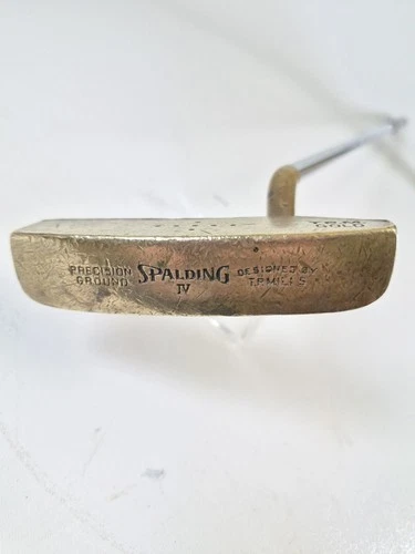 Vintage Spalding TPM Gold IV T.P. Mills Precision Ground Putter RH Pro Only