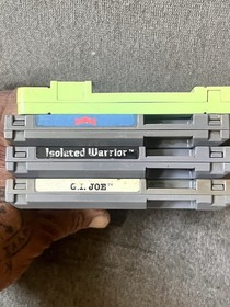 Nintendo NES Lot Of 4 Games GI Joe, Isolated Warrior, Robo Warrior And Silent A