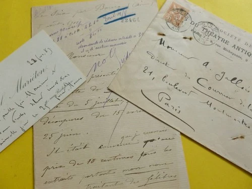 Paul MARIETON (1862-1911) POET Majoral FELIBRIGE Ami Frederic Mistral AUTOGRAPH