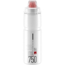 Elite Jet Biodegradable MTB 750ml Water Bottle Clear Cycling Hydration Drinks