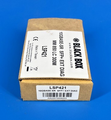 BlackBox 10 Gigabit SFP+ Transceiver LSP421    ️ BRAND NEW! SEALED!    ️