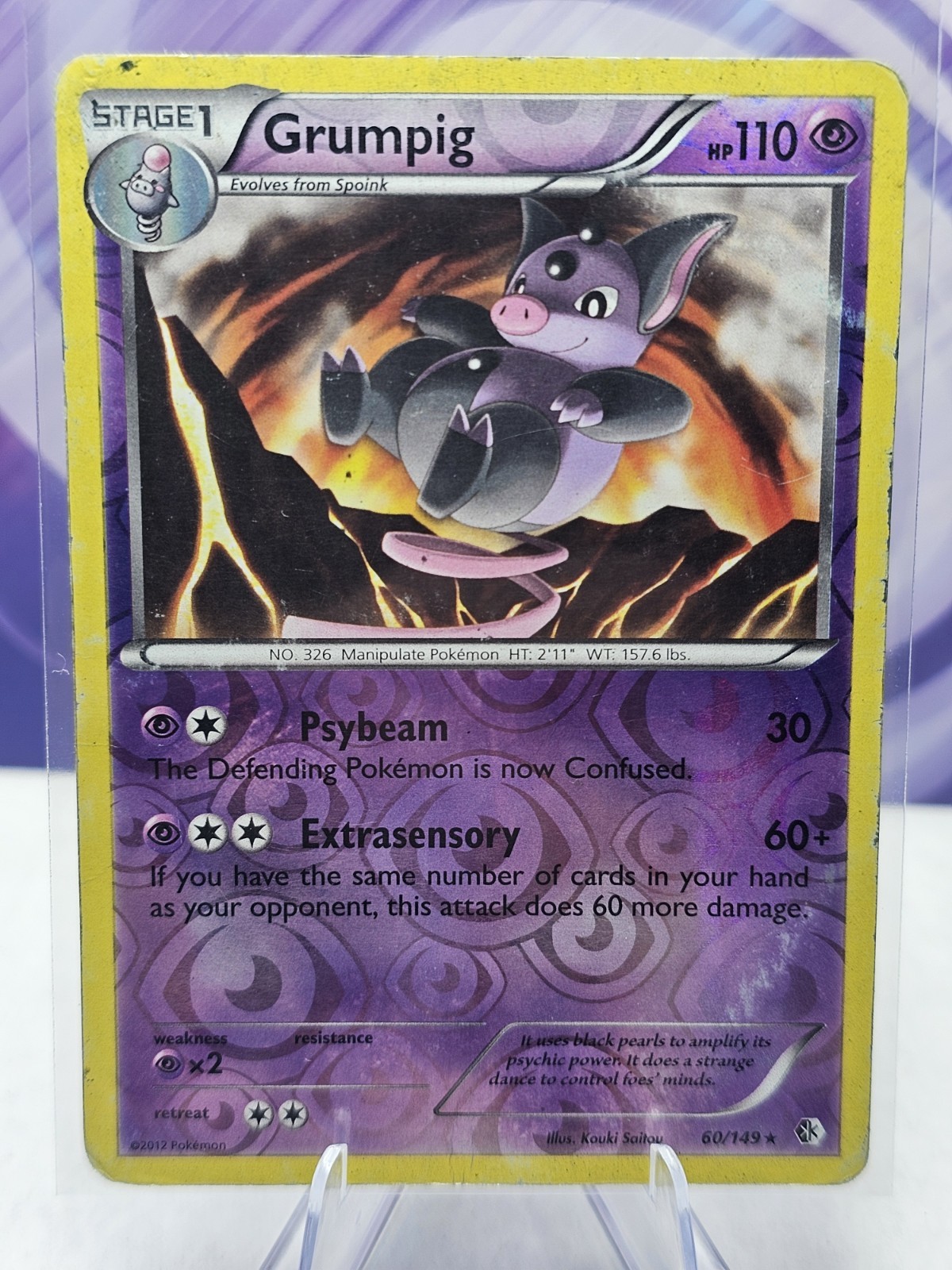 Grumpig 60/149 Boundaries Crossed Reverse Holo