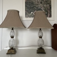 Waterford Crystal Matching Table lamps And Shades