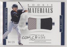 2018 National Treasures Rookie Materials Jumbo Holo Silver 4/25 Tyler Wade 6fs