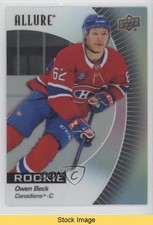 2023-24 Upper Deck Allure Rookies Black Rainbow Owen Beck #148 READ f6d