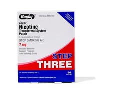 Rugby Clear Nicotine Transdermal System Patch Step 3 7mg