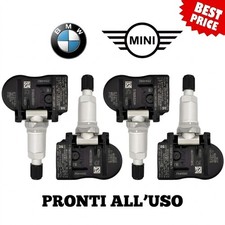 4 Pz Sensori TPMS BMW MINI 6855539 Pressione Pneumatico Pneumatici Gomme Auto IT