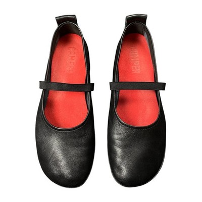 Camper Right Nina Mary Jane Ballet Flats Womens EU 38 Black Leather Comfort