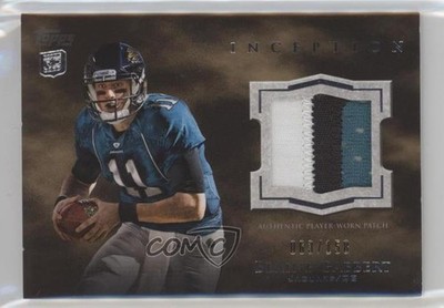 2011 Topps Inception Rookie Patch 63/158 Blaine Gabbert #RP-BG Patch RC 9bd