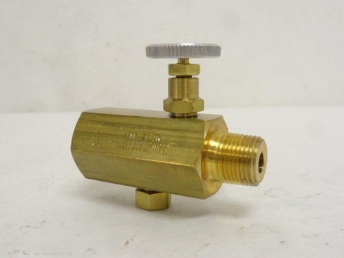 185339 Nuevo-Sin Caja; Válvula de Control de Flujo de Latón Deltrol FMF25BK; 3/8NPT - Imagen 1 de 5