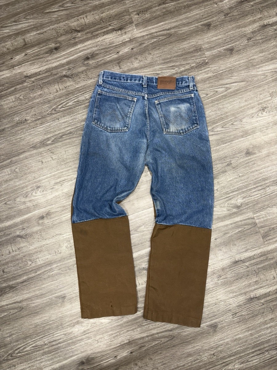 Vintage Wrangle Pro Gear Brush Guard Field Jeans 32x30 View 2