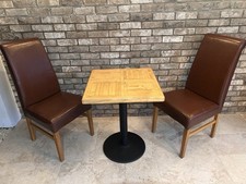 Solid Wood Square Breakfast Bar Pub, Cafe, Bistro Table 600x600