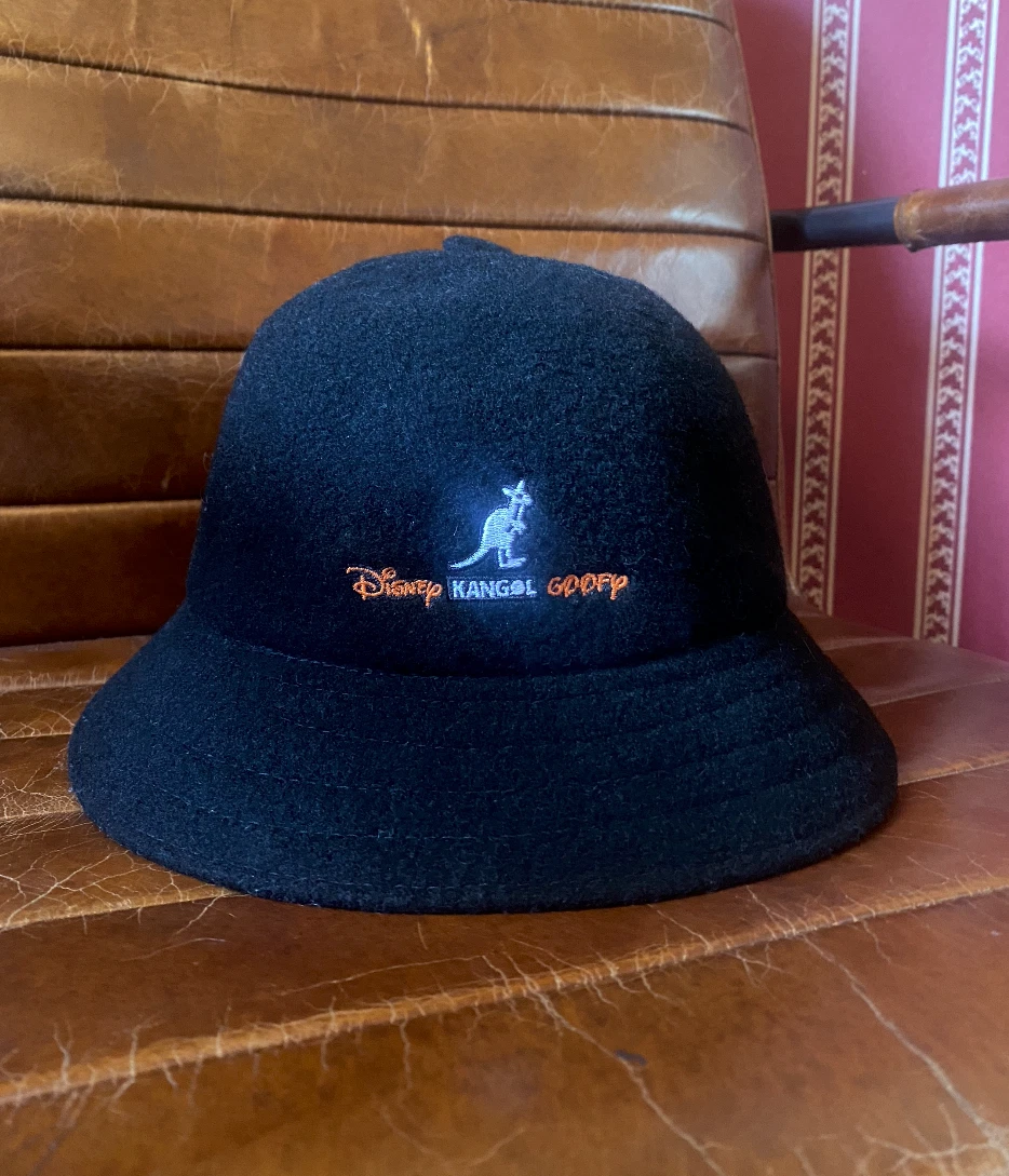 Kangol X Disney Goofy Bucket Hat Black Fleece