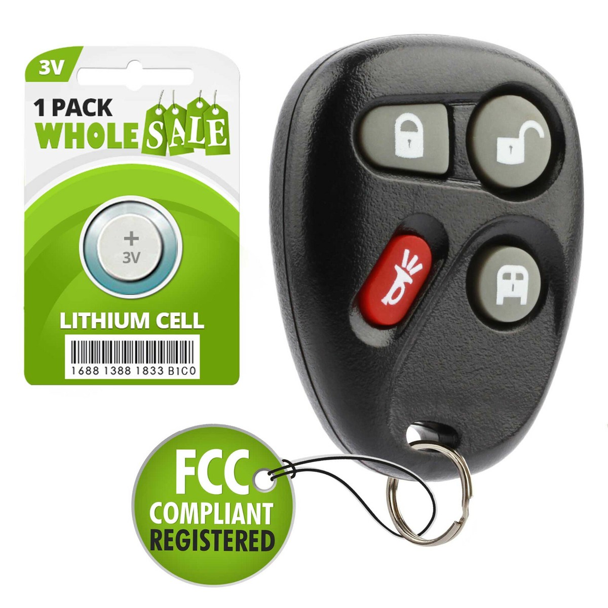 Keyless Entry Remote Fob 2 New Keyless Entry Remote Key Fobs For ...