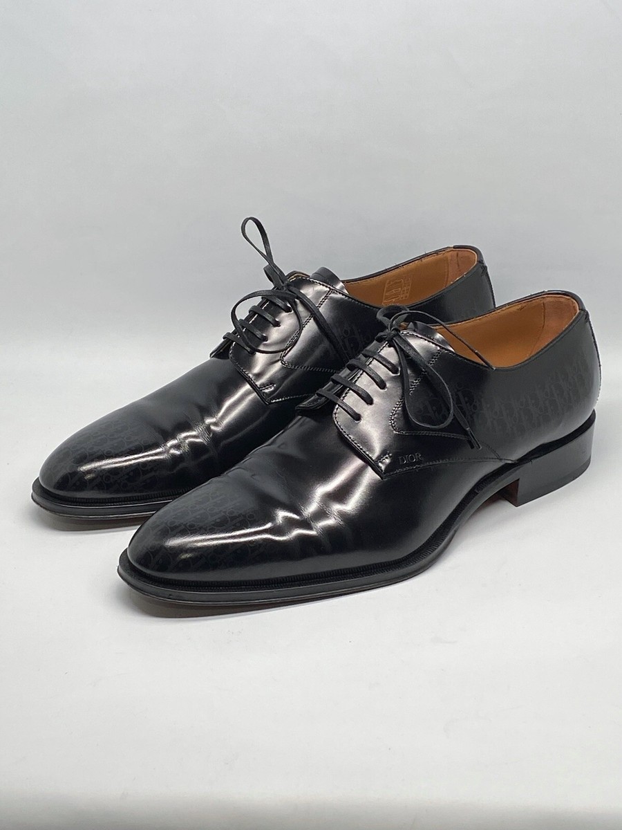 Dior Timeless Derby Shoe with Gray and Black Dior Oblique