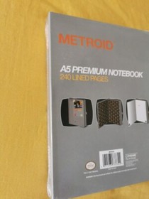 Nintendo NES Metroid A5 Premium Hardback Notebook Notepad Journal Password Pak