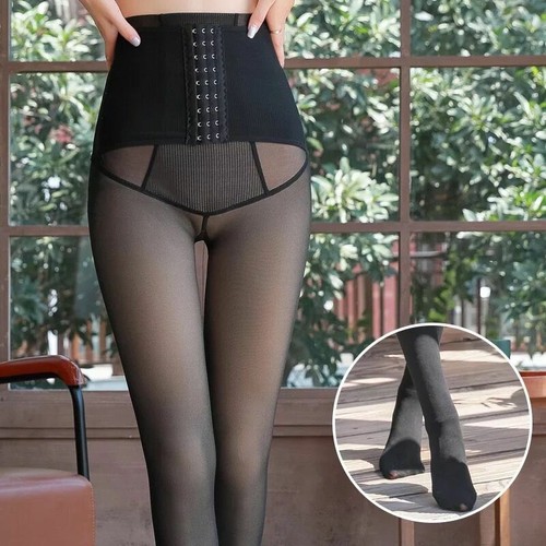 Mujeres Piernas Impecables Pantimedias Falsas Translúcidas Gruesas Entrenador de Cintura Alta - Imagen 13 de 42