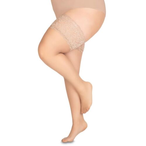 Annes Cecile Styling Damen Spitze Transparent Overknee Strümpfe Blickdicht Ha... - Bild 44 von 44