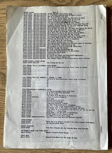 ENGLISH HMV RECORDS CATALOGUE B 8000 SERIES OCT 1933-FEB 1958 (1975) - Picture 5 of 5