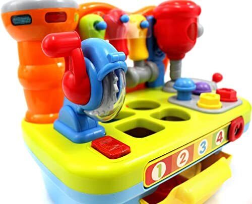 Toys for 2 Year Old Boy, Kids Tool Bench Toys for 1 Year Old Boys Musical - Picture 4 of 5