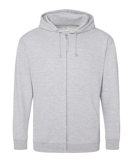 Personalised Custom Just Hoods AWDis Zoodie Text Logo Full zip up hoodie JH050