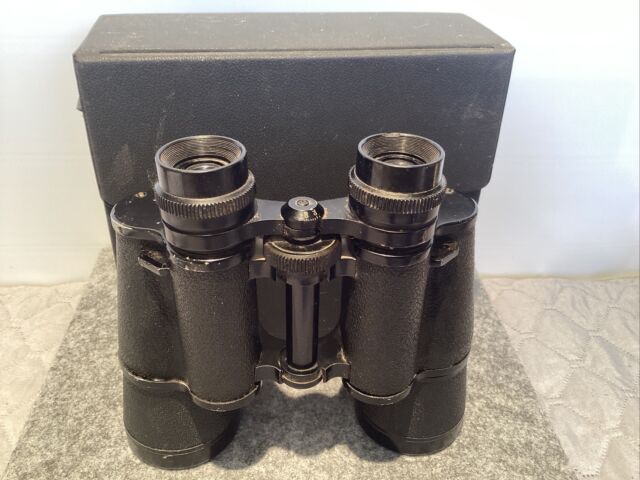Vintage Retro Ajax 10 x 50 Coated Optics Vintage Binoculars with hard box case