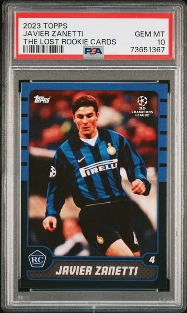 Javier Zanetti RC TOPPS The Lost Rookie Card #15 PSA 10 | eBay