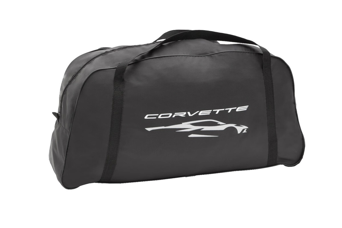2020-25 Corvette C8 Red Indoor Car Cover Embossed Stingray Logos