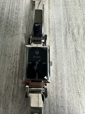 Bulova vintage Women\'s Black Dial Silver-Tone Bangle Watch il_fullxfull.4976358673_igj0.jpg main image 4