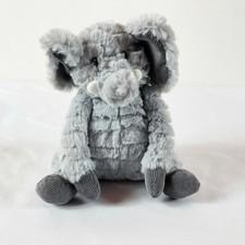 A129 First Impressions Gray Elephant Plush 10" Lovey Stuffed Toy