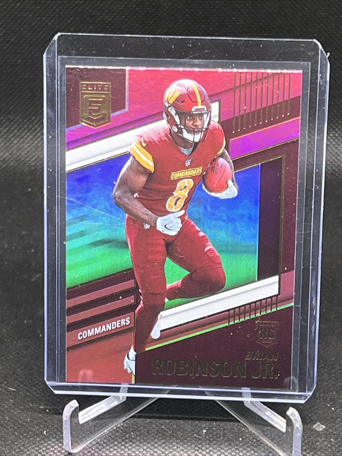 2022 Donruss Elite #112 Brian Robinson RC Pink Commanders