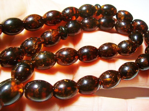 Islamic 33 Prayer Beads Natural Amber misbaha Tasbih Tasbeeh pressed B308 - Picture 4 of 8