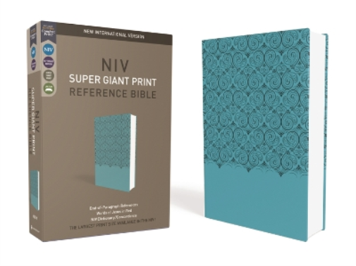 NIV, Super Giant Print Reference Bible, Leathersoft, Teal (Rilegato in ecopelle)